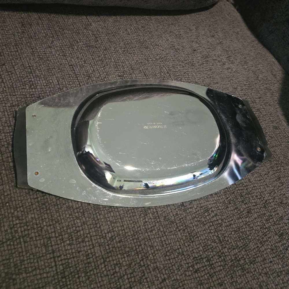 Kromex | Mid-Century Modern Chrome Relish Serving Tray